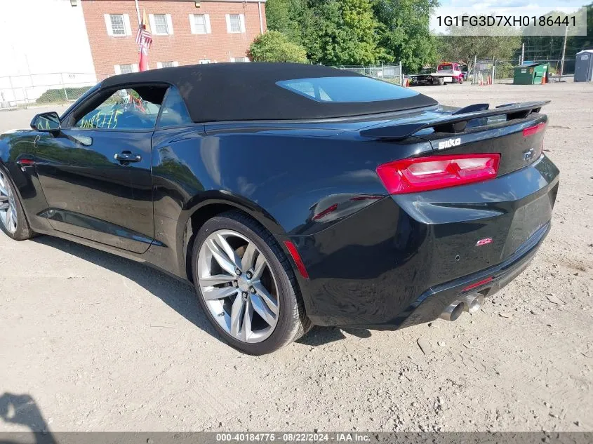 1G1FG3D7XH0186441 2017 Chevrolet Camaro 2Ss