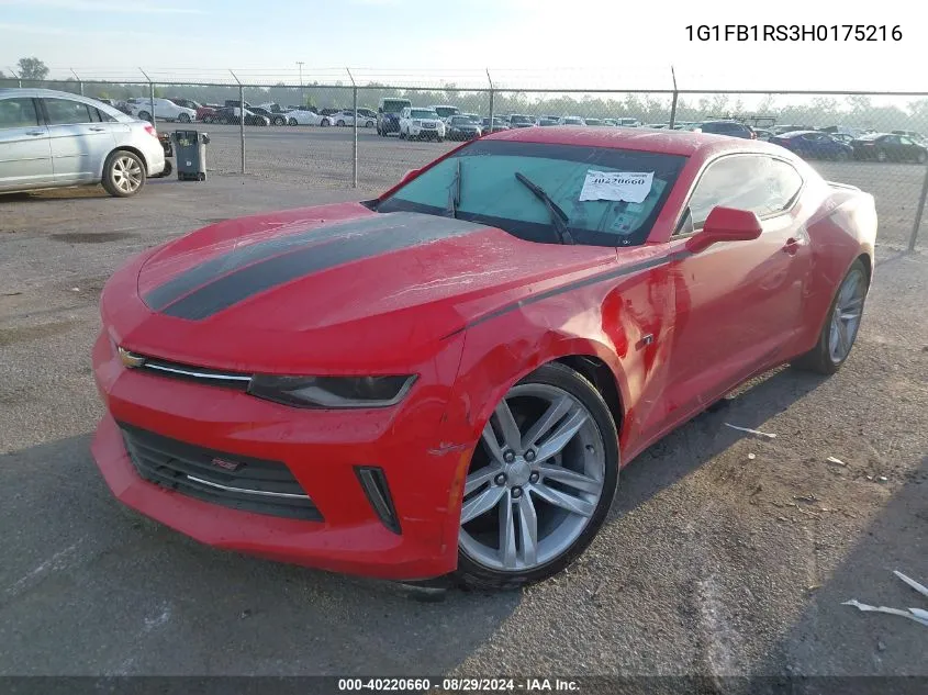 2017 Chevrolet Camaro 1Lt VIN: 1G1FB1RS3H0175216 Lot: 40220660