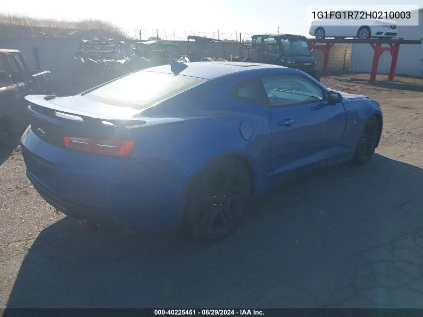 2017 Chevrolet Camaro 2Ss VIN: 1G1FG1R72H0210003 Lot: 40225451