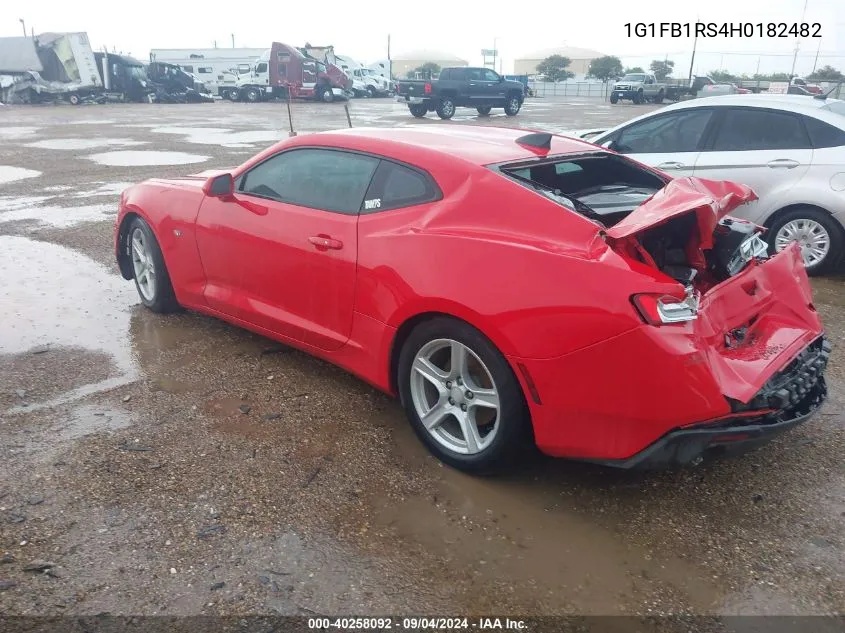 1G1FB1RS4H0182482 2017 Chevrolet Camaro 1Lt