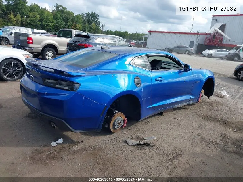 1G1FB1RX1H0127032 2017 Chevrolet Camaro 1Lt