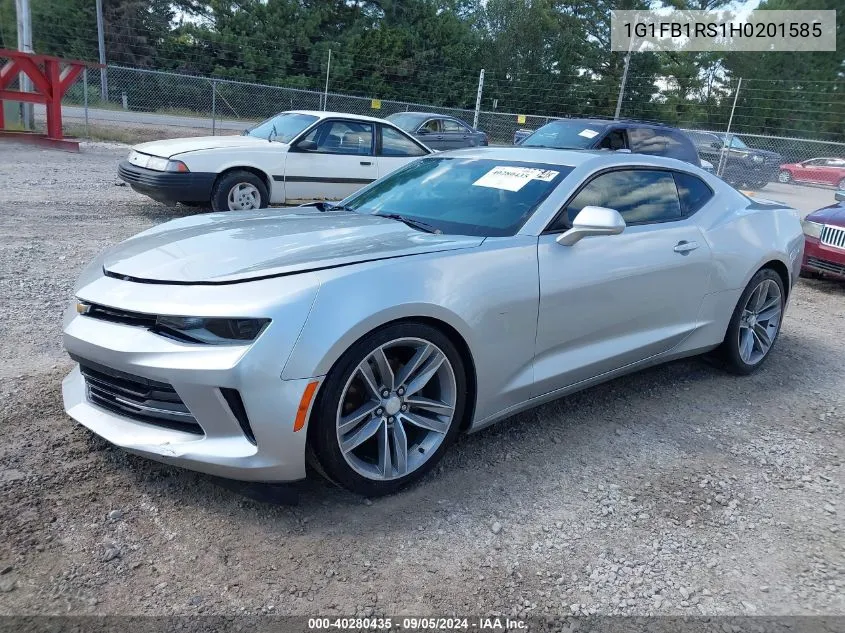 2017 Chevrolet Camaro 1Lt VIN: 1G1FB1RS1H0201585 Lot: 40280435