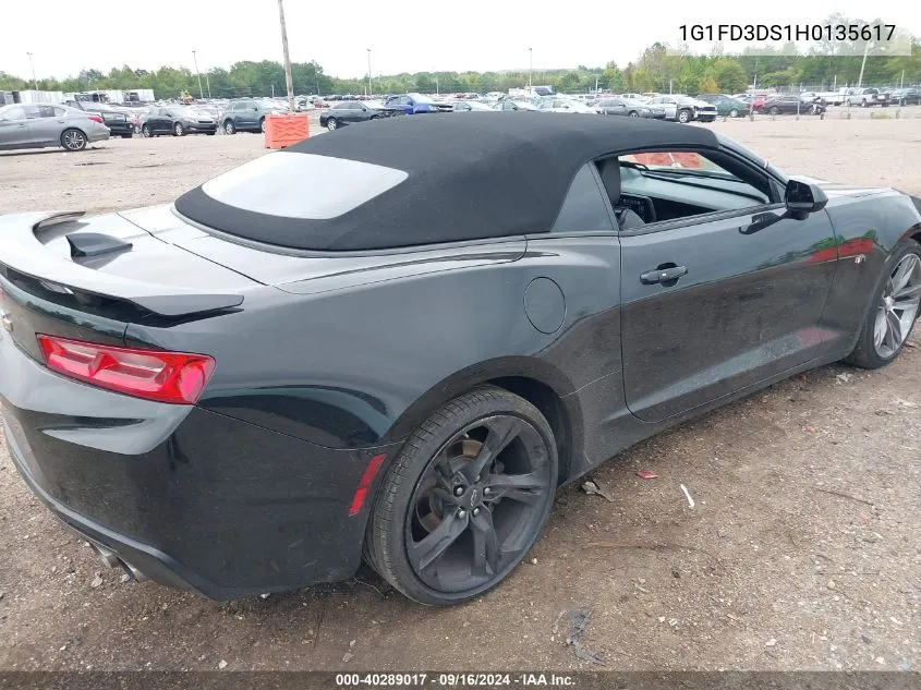 1G1FD3DS1H0135617 2017 Chevrolet Camaro 2Lt