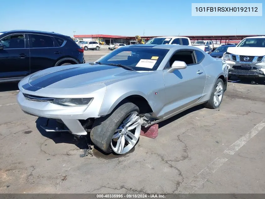 1G1FB1RSXH0192112 2017 Chevrolet Camaro Lt