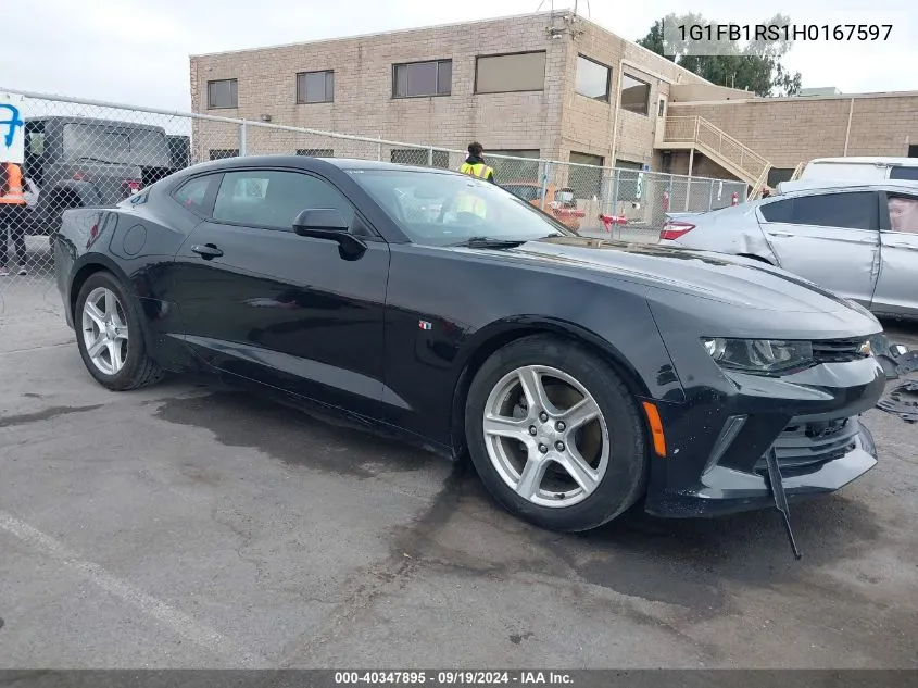 2017 Chevrolet Camaro 1Lt VIN: 1G1FB1RS1H0167597 Lot: 40347895