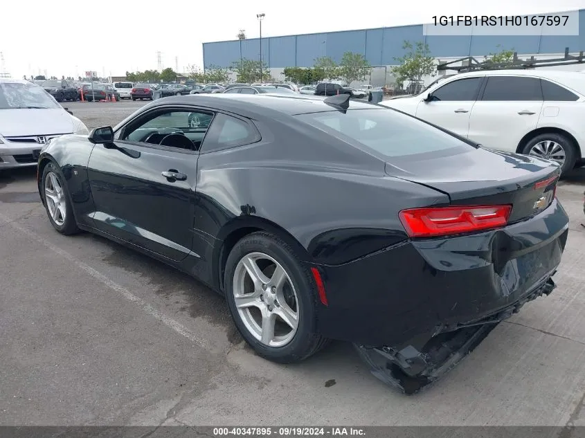 2017 Chevrolet Camaro 1Lt VIN: 1G1FB1RS1H0167597 Lot: 40347895