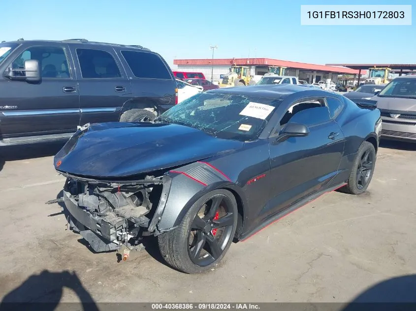 2017 Chevrolet Camaro 1Lt VIN: 1G1FB1RS3H0172803 Lot: 40368386