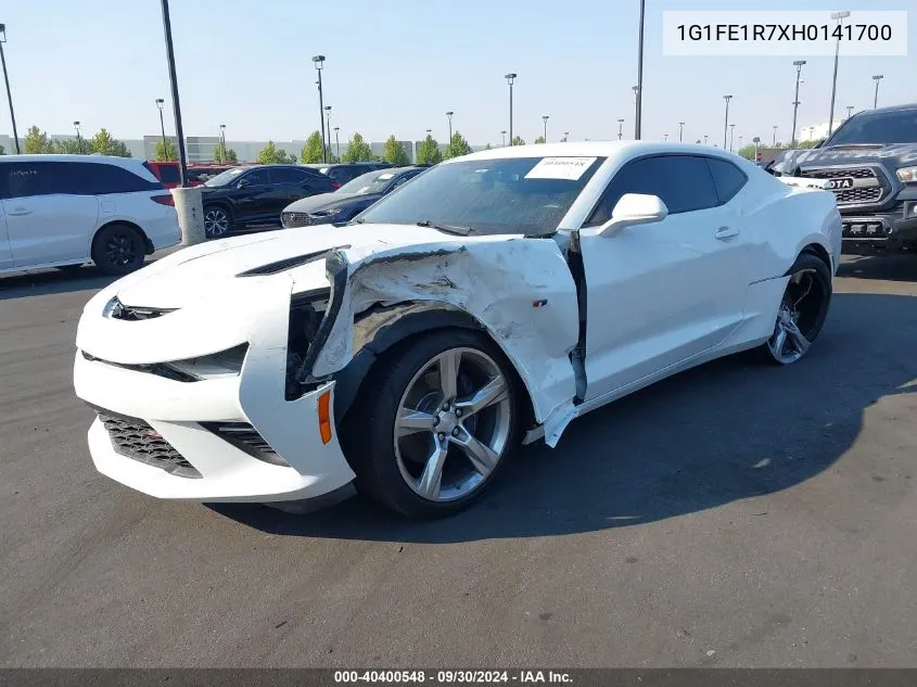 2017 Chevrolet Camaro 1Ss VIN: 1G1FE1R7XH0141700 Lot: 40400548