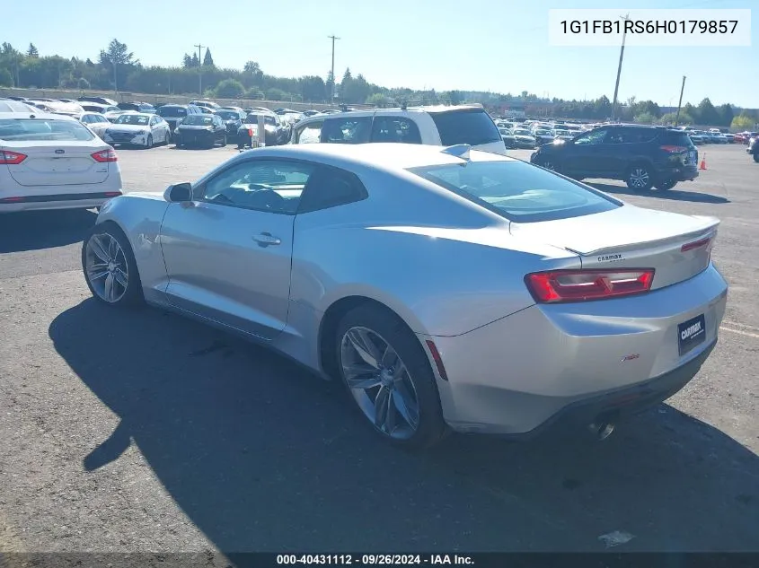 1G1FB1RS6H0179857 2017 Chevrolet Camaro 1Lt