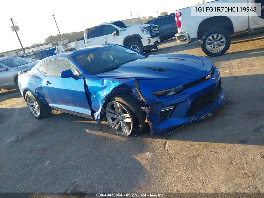 1G1FG1R70H0119943 2017 Chevrolet Camaro 2Ss