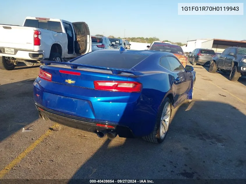 1G1FG1R70H0119943 2017 Chevrolet Camaro 2Ss