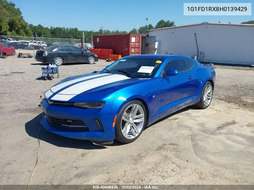 2017 Chevrolet Camaro 2Lt VIN: 1G1FD1RX8H0139429 Lot: 40446926