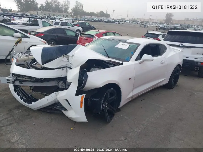 1G1FB1RX5H0181532 2017 Chevrolet Camaro 1Lt