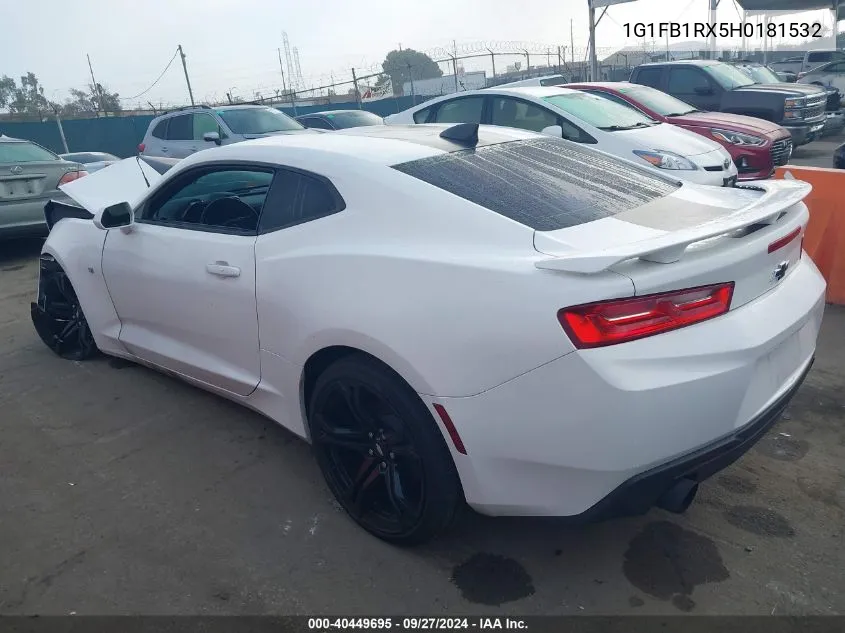 1G1FB1RX5H0181532 2017 Chevrolet Camaro 1Lt