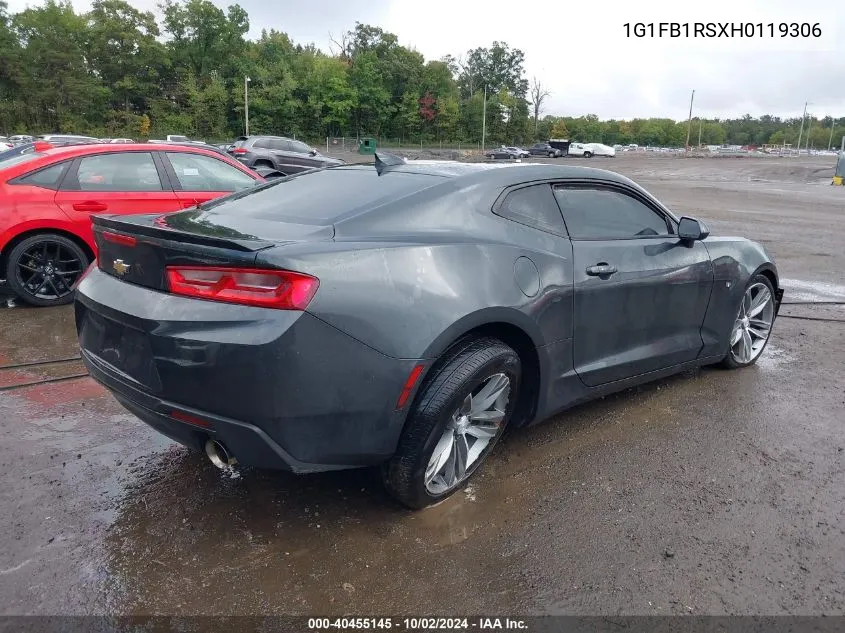 2017 Chevrolet Camaro 1Lt VIN: 1G1FB1RSXH0119306 Lot: 40455145