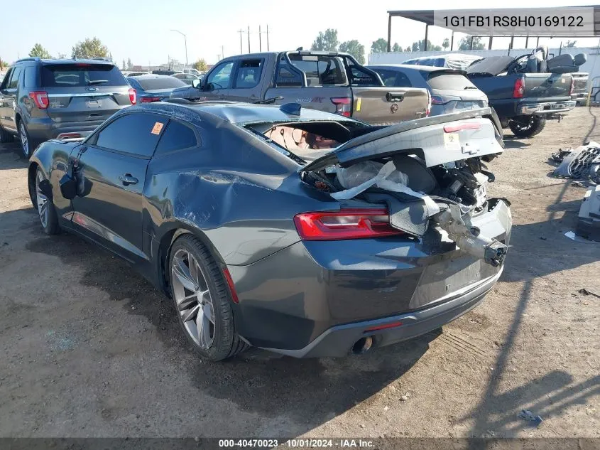 2017 Chevrolet Camaro Lt VIN: 1G1FB1RS8H0169122 Lot: 40470023