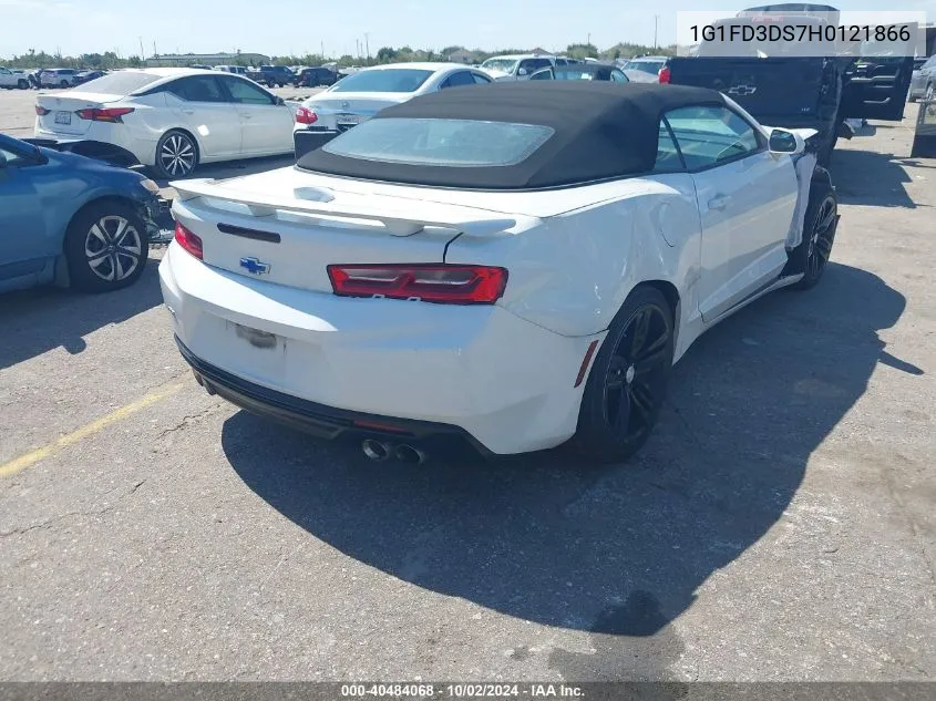 2017 Chevrolet Camaro 2Lt VIN: 1G1FD3DS7H0121866 Lot: 40484068