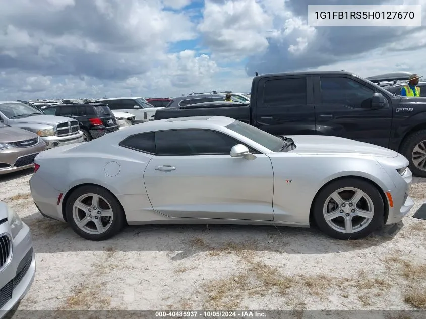 2017 Chevrolet Camaro 1Lt VIN: 1G1FB1RS5H0127670 Lot: 40485937