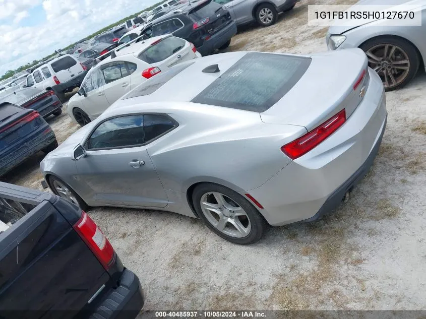 2017 Chevrolet Camaro 1Lt VIN: 1G1FB1RS5H0127670 Lot: 40485937