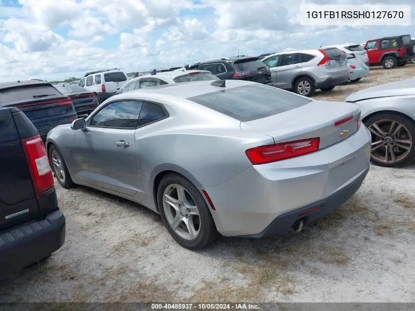 2017 Chevrolet Camaro 1Lt VIN: 1G1FB1RS5H0127670 Lot: 40485937