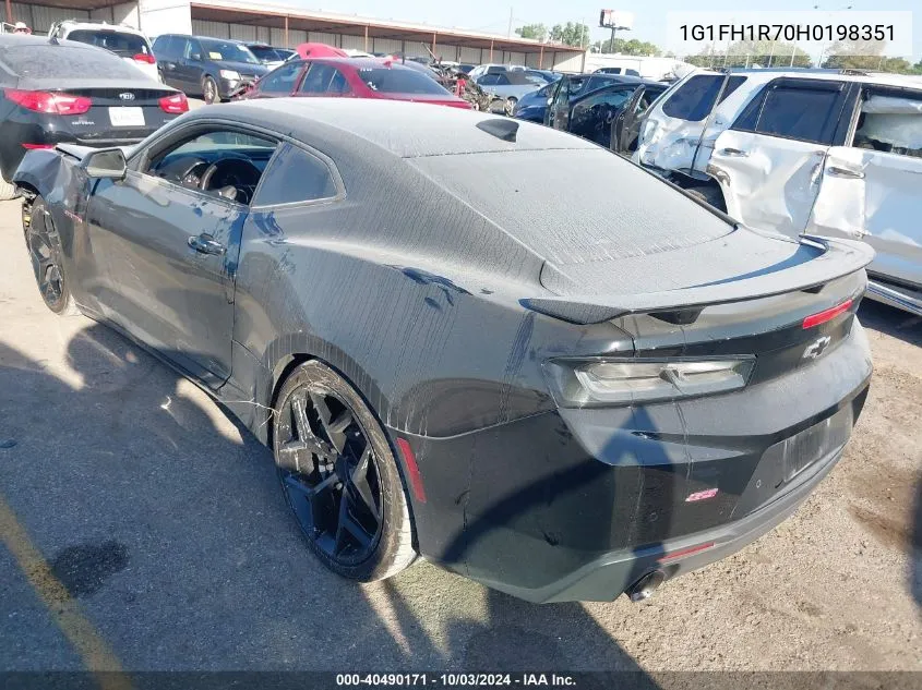 2017 Chevrolet Camaro 2Ss VIN: 1G1FH1R70H0198351 Lot: 40490171