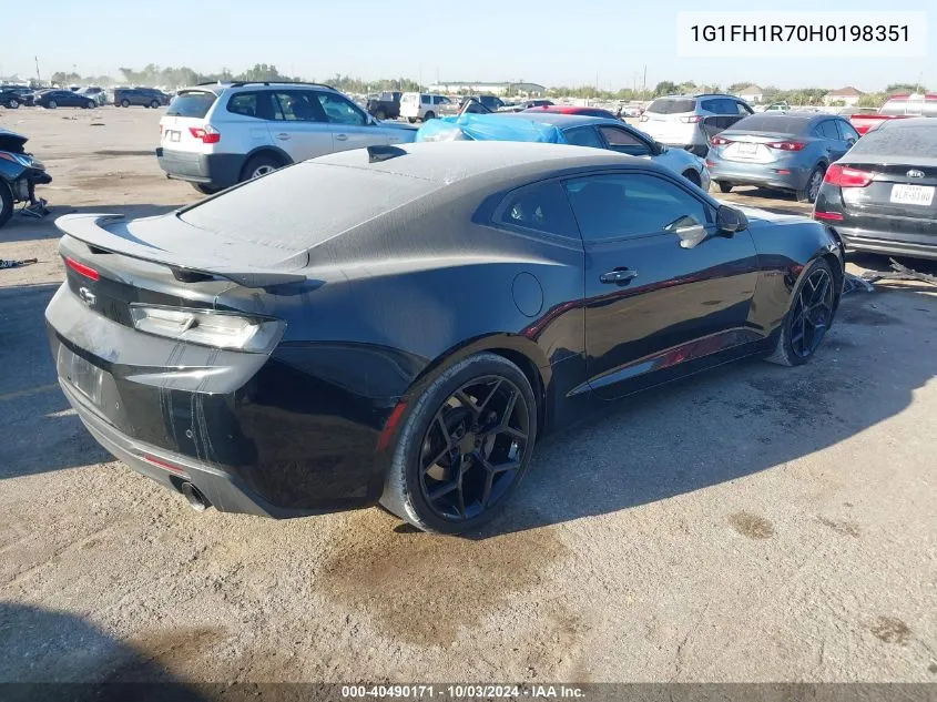 2017 Chevrolet Camaro 2Ss VIN: 1G1FH1R70H0198351 Lot: 40490171