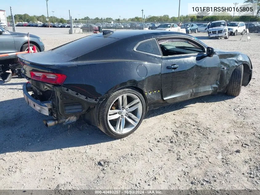 2017 Chevrolet Camaro 1Lt VIN: 1G1FB1RS5H0165805 Lot: 40493257