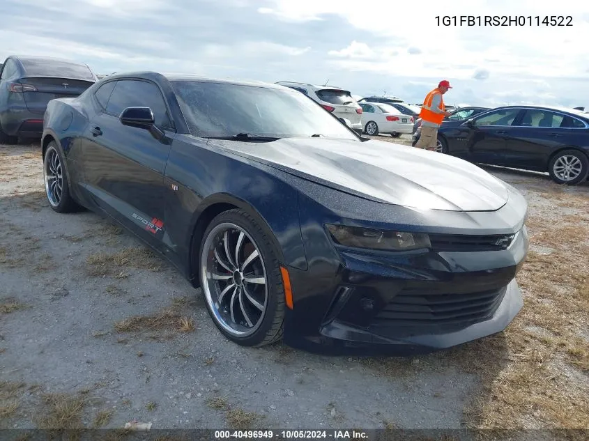 2017 Chevrolet Camaro Lt VIN: 1G1FB1RS2H0114522 Lot: 40496949