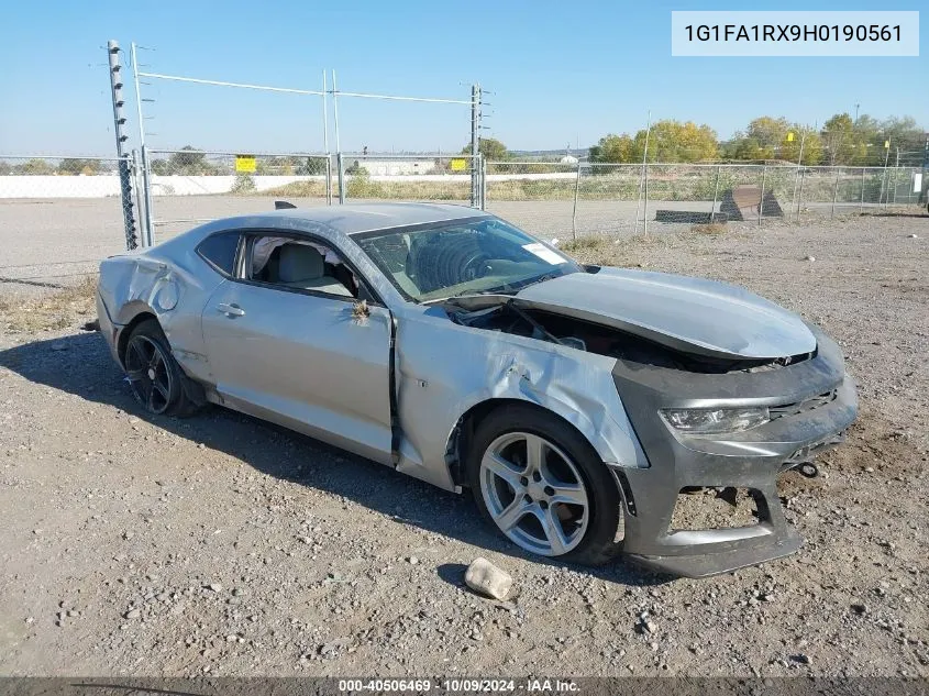 2017 Chevrolet Camaro 1Ls VIN: 1G1FA1RX9H0190561 Lot: 40506469