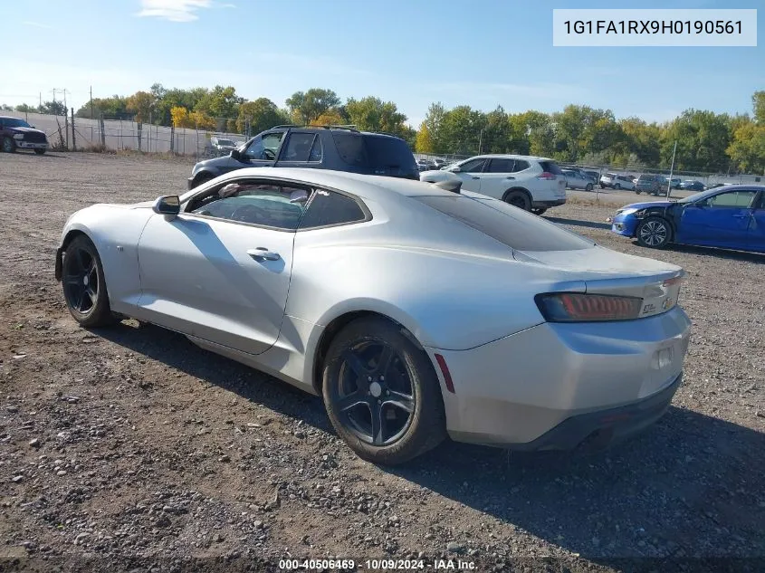 2017 Chevrolet Camaro 1Ls VIN: 1G1FA1RX9H0190561 Lot: 40506469