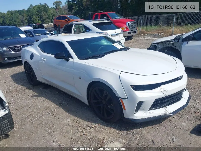 2017 Chevrolet Camaro 2Lt VIN: 1G1FC1RS0H0166163 Lot: 40551675