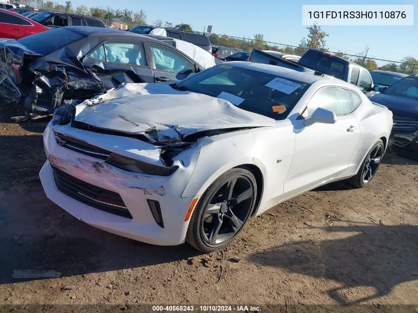 2017 Chevrolet Camaro 2Lt VIN: 1G1FD1RS3H0110876 Lot: 40568243