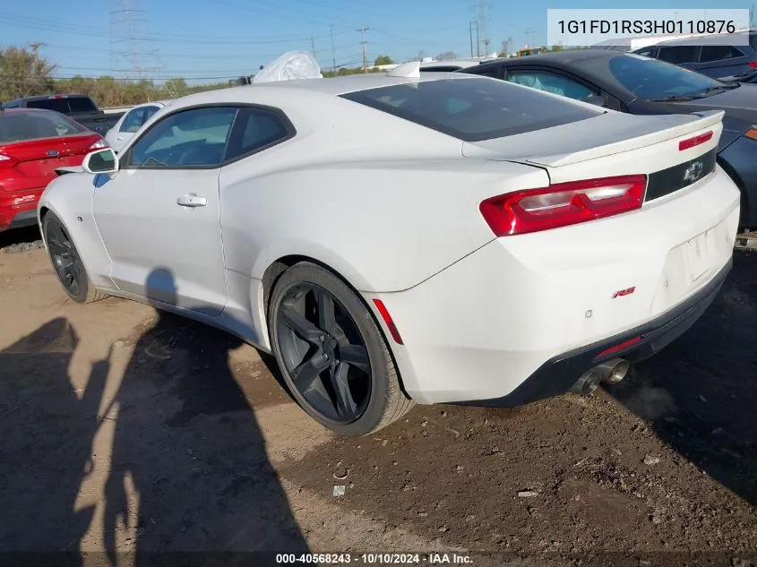 1G1FD1RS3H0110876 2017 Chevrolet Camaro 2Lt