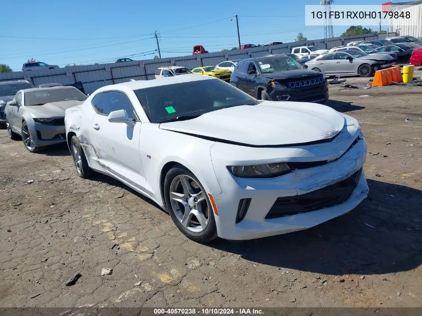 1G1FB1RX0H0179848 2017 Chevrolet Camaro 1Lt