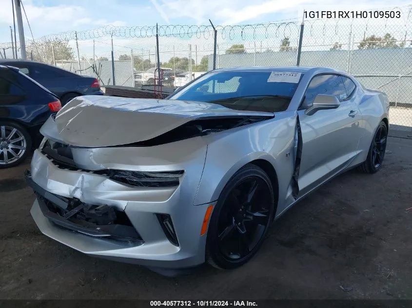 2017 Chevrolet Camaro 1Lt VIN: 1G1FB1RX1H0109503 Lot: 40577312