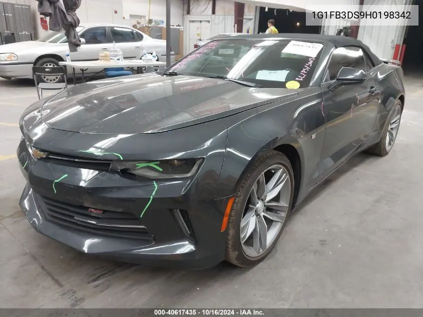 2017 Chevrolet Camaro Lt VIN: 1G1FB3DS9H0198342 Lot: 40617435