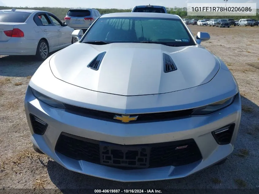 2017 Chevrolet Camaro 1Ss VIN: 1G1FF1R78H0206086 Lot: 40619887