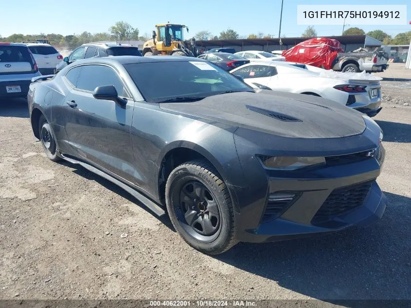 2017 Chevrolet Camaro 2Ss VIN: 1G1FH1R75H0194912 Lot: 40622001