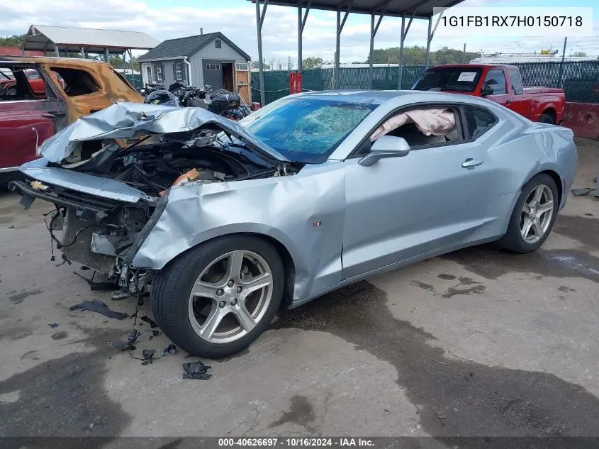 2017 Chevrolet Camaro 1Lt VIN: 1G1FB1RX7H0150718 Lot: 40626697