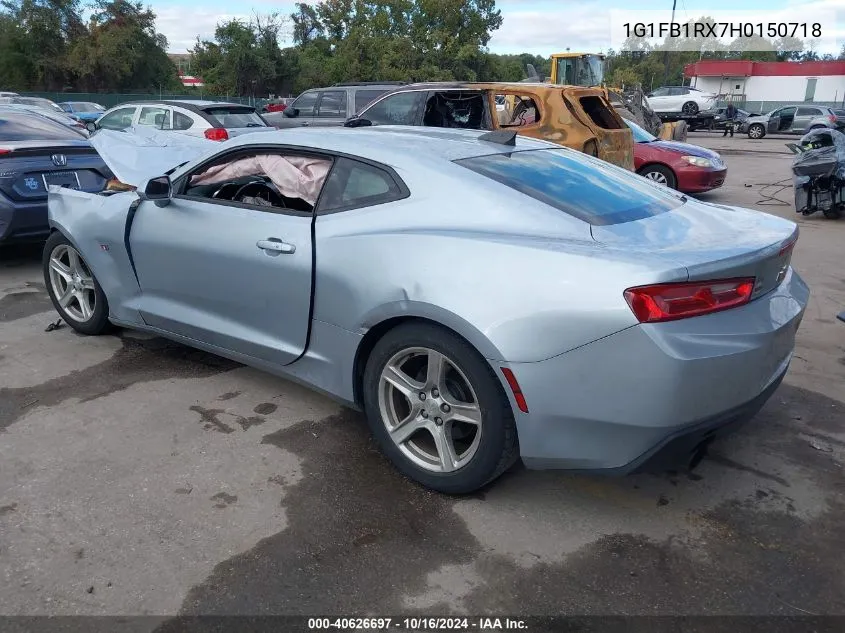 2017 Chevrolet Camaro 1Lt VIN: 1G1FB1RX7H0150718 Lot: 40626697