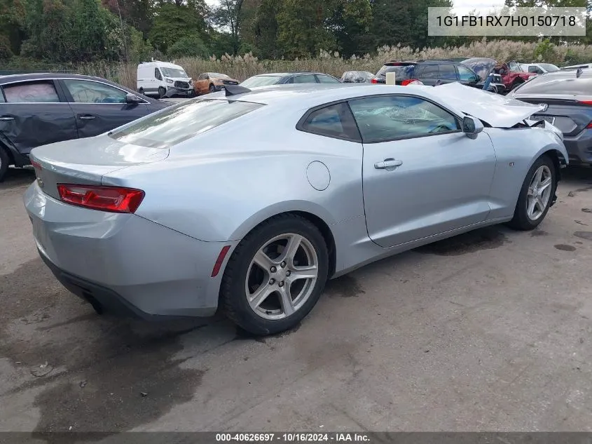 2017 Chevrolet Camaro 1Lt VIN: 1G1FB1RX7H0150718 Lot: 40626697