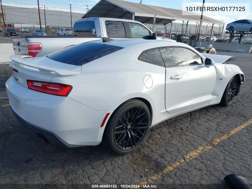 2017 Chevrolet Camaro 1Lt VIN: 1G1FB1RSXH0177125 Lot: 40660152