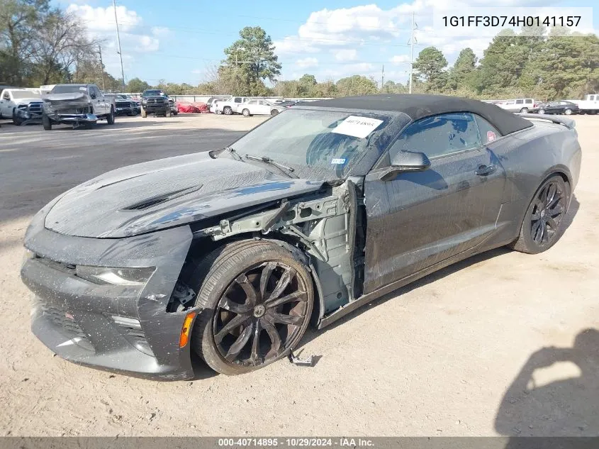 2017 Chevrolet Camaro 1Ss VIN: 1G1FF3D74H0141157 Lot: 40714895