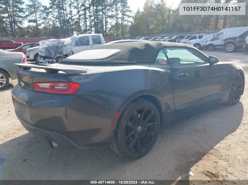 2017 Chevrolet Camaro 1Ss VIN: 1G1FF3D74H0141157 Lot: 40714895