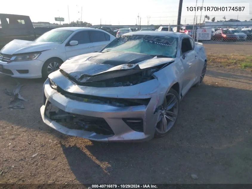 2017 Chevrolet Camaro 1Ss VIN: 1G1FF1R70H0174587 Lot: 40716879