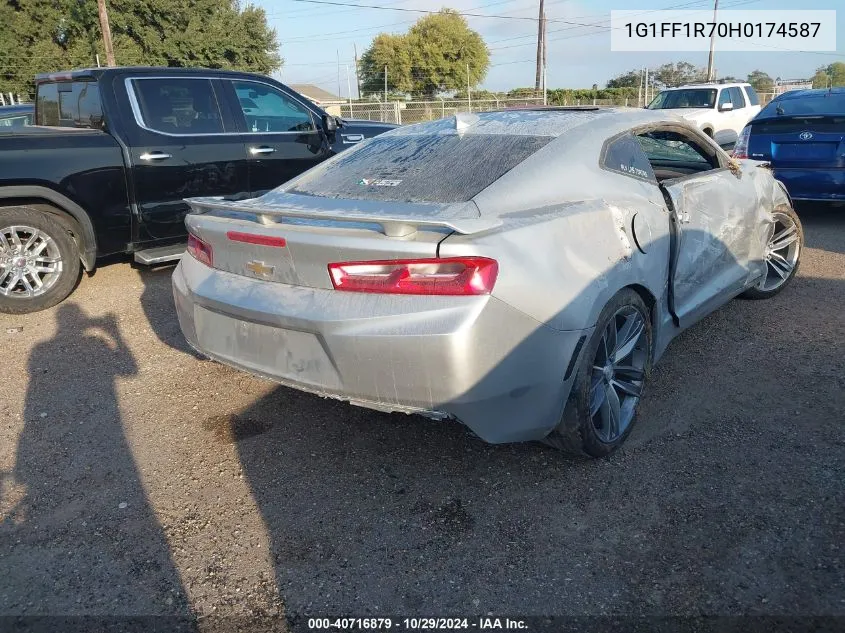 2017 Chevrolet Camaro 1Ss VIN: 1G1FF1R70H0174587 Lot: 40716879