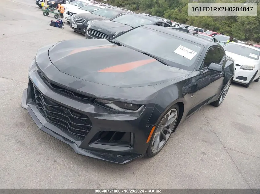 2017 Chevrolet Camaro 2Lt VIN: 1G1FD1RX2H0204047 Lot: 40721800