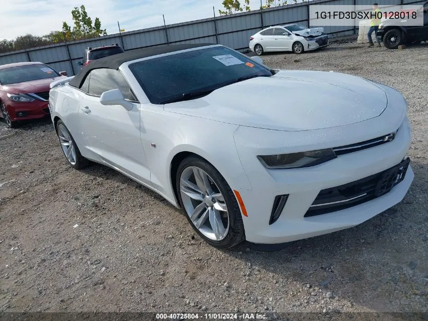 2017 Chevrolet Camaro 2Lt VIN: 1G1FD3DSXH0128018 Lot: 40725804