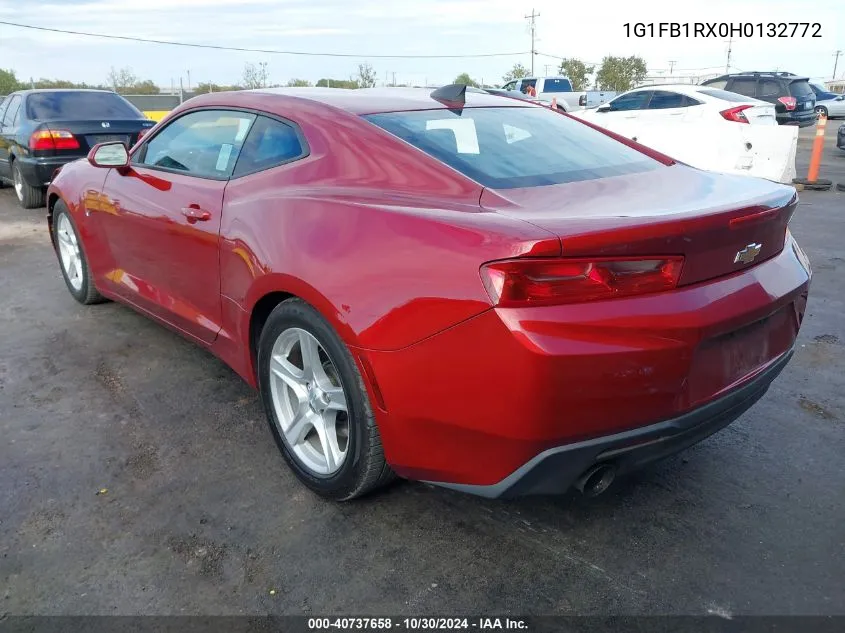 2017 Chevrolet Camaro 1Lt VIN: 1G1FB1RX0H0132772 Lot: 40737658