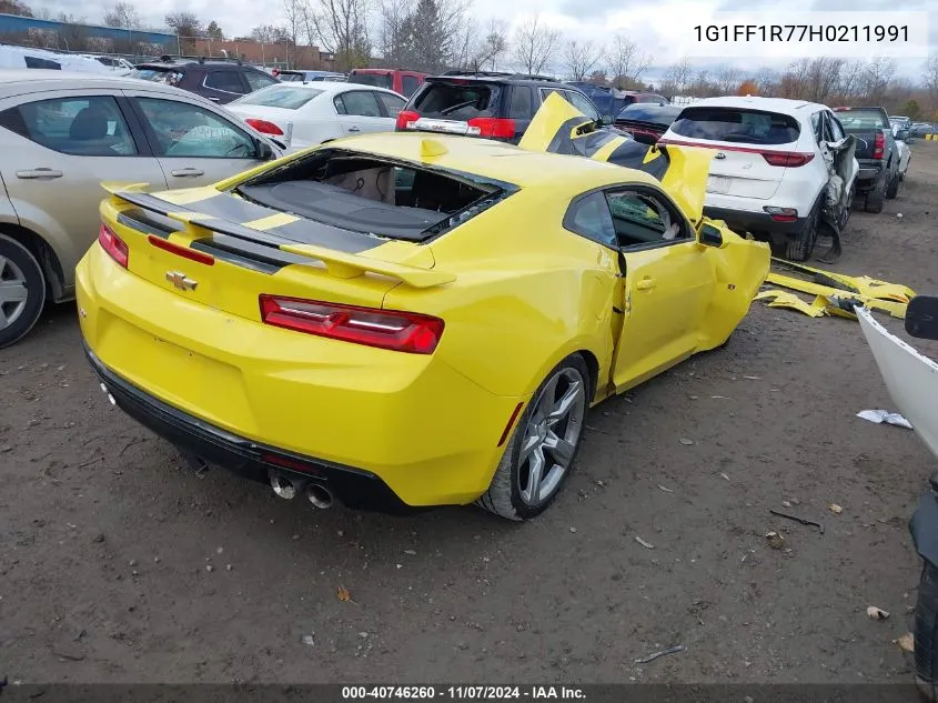 2017 Chevrolet Camaro 1Ss VIN: 1G1FF1R77H0211991 Lot: 40746260